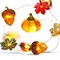 10FT Thanksgiving Acorn, 3D Pumpkin & Maple Leaf String Lights – 30 LED Battery-Operated Fall Garland with Remote, 12 Modes & Timer, Waterproof Autumn Lights for Home, Harvest, Halloween & Christmas Décor